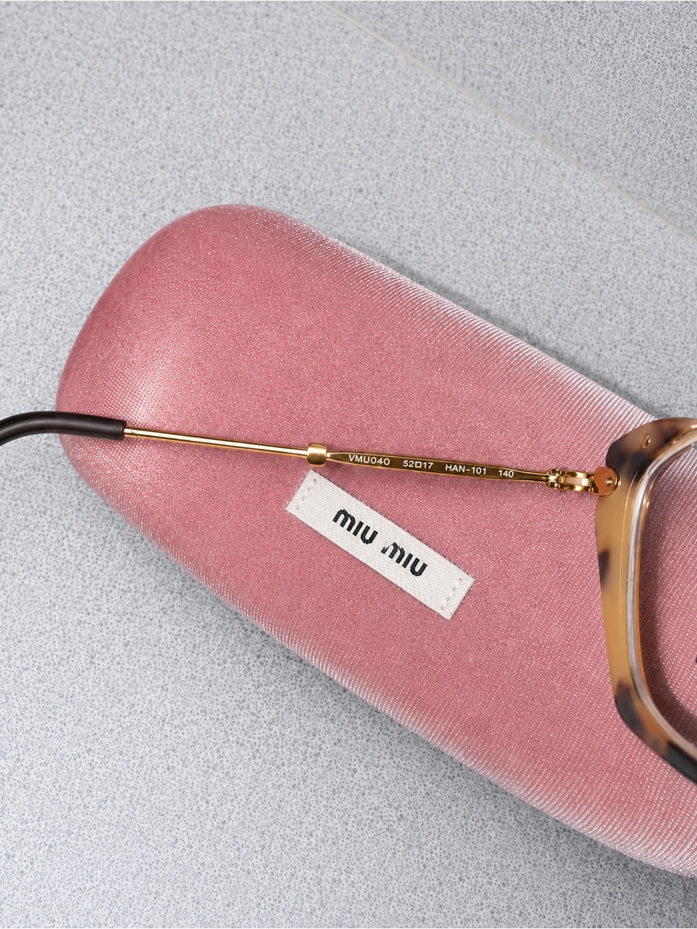 Miu Miu VMU04O Cat-Eye Havana Glasses 52-17-101 NWOT - Picture 6 of 11